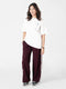 velocity oversize active pair in white-maroon